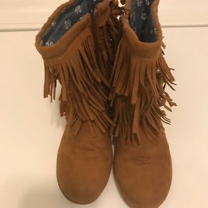 Rampage toddler girls fringed boots